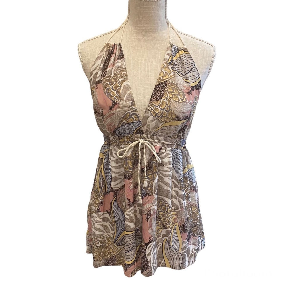Revolve Toby Heart Ginger Multi Print Halter Style Romper